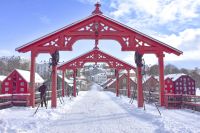 Trondheim - Gamle Bybron - Die alte Stadtbrücke über den Fluss Nid - verbindet Altstadt mit Bakklandet