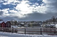 Trondheim - Gamle Bybron - Die alte Stadtbrücke über den Fluss Nid - verbindet Altstadt mit Bakklandet