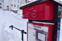 Trondheim - Einziger Fahrradlift (Sykkelheis) der Welt im Stadtteil Bakklandet