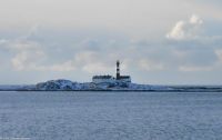 Landegode fyr - diesseits des Vestfjordes - sichert die Einfahrt nach Bodø