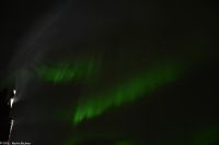 Polarlicht über dem Raftsund - geographische Grenze zwischen den Archipelen Lofoten und Vesterålen