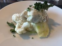 Hurtigruten - MS Nordnorge - Abendessen - Hauptgang - Seelachs 