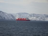 Tankschiff vor Melkoya 