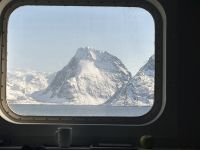 Hurtigruten Blick aus dem Kabinenfenster