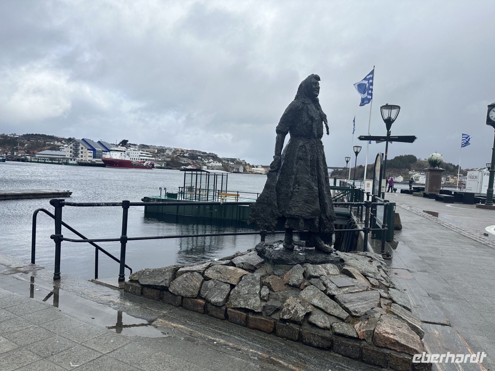 Klippfischfrau in Kristiansund 