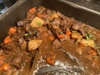 MS Spitsbergen - zum Abendessen gibt es Finbiff - Rentiertopf