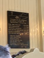 in der Kirche von Elduvik wird an verunglückte Fischer erinnert