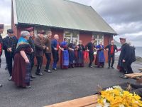 auf den Färöer Inseln, in Elduvik werden Traditionen gepflegt, es wird getanzt und gesungen