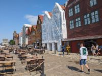 Bryggen - das Hanseviertel außerhalb der Bergener Altstadt ist UNESCO-Weltkulturerbe