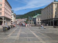 Marktplatz in der Bergener Innenstadt
