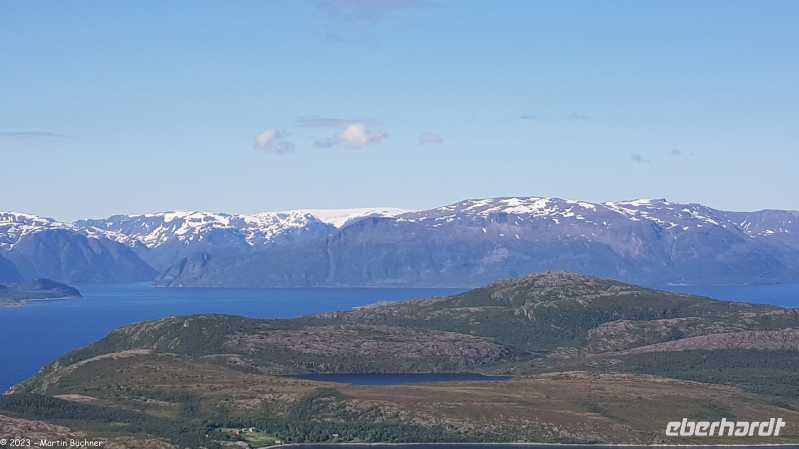 Kvænangen - Blick zum Gletscher Øksfjordjøkelen