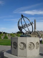 Oslo - Sonnenuhr im Vigeland-Park