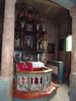 Maihaugen - Altar in der Stabkirche