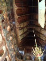 Blick unters Gebälk