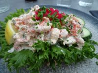 Leckeres Krabbenbrötchen