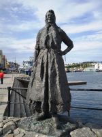 Klippfischweib in Kristiansund