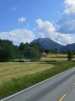Landwirtschaflichen Flächen auf Fraena 