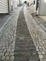 Die kleine Treppen in der Mitte (im Winter eine gute Gehhilfe)