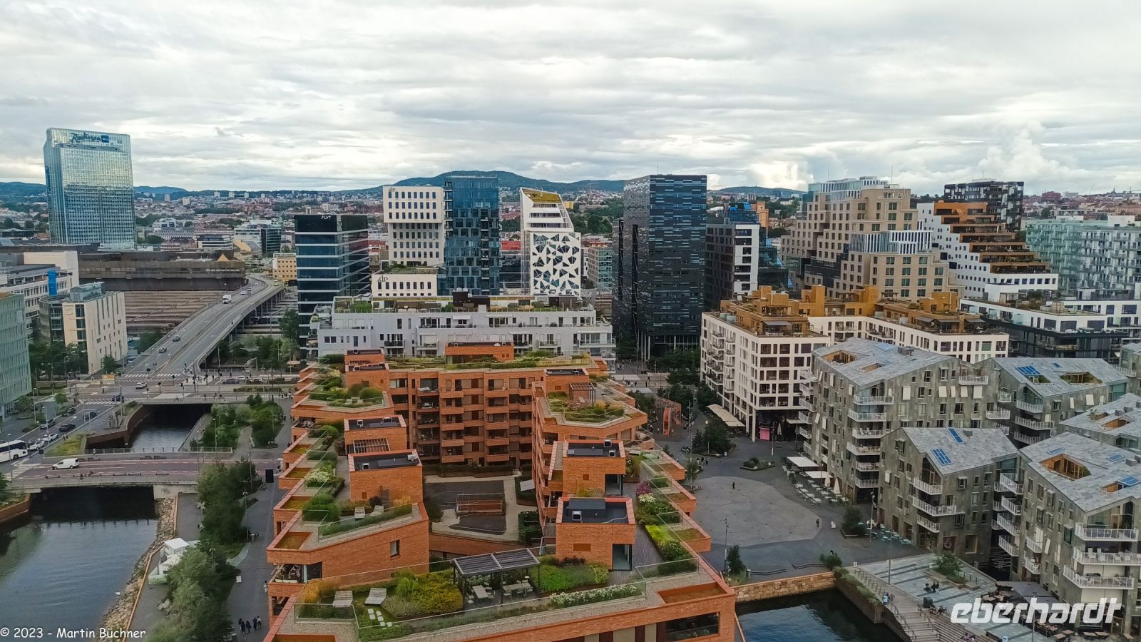 Blick vom Munch-Museum auf Oslo