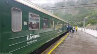 Flåmsbane - die steilste Eisenbahnstrecke der Welt, die ohne Hilfsmittel (z. B. Zahnrad) von Flåm nach Myrdal fährt