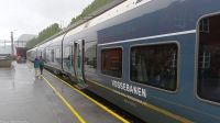 Bahnhof Myrdal - Umstieg von der Flåmsbane in die Vossbane - die als Lokalzug auf der Route der Bergenbahn fährt