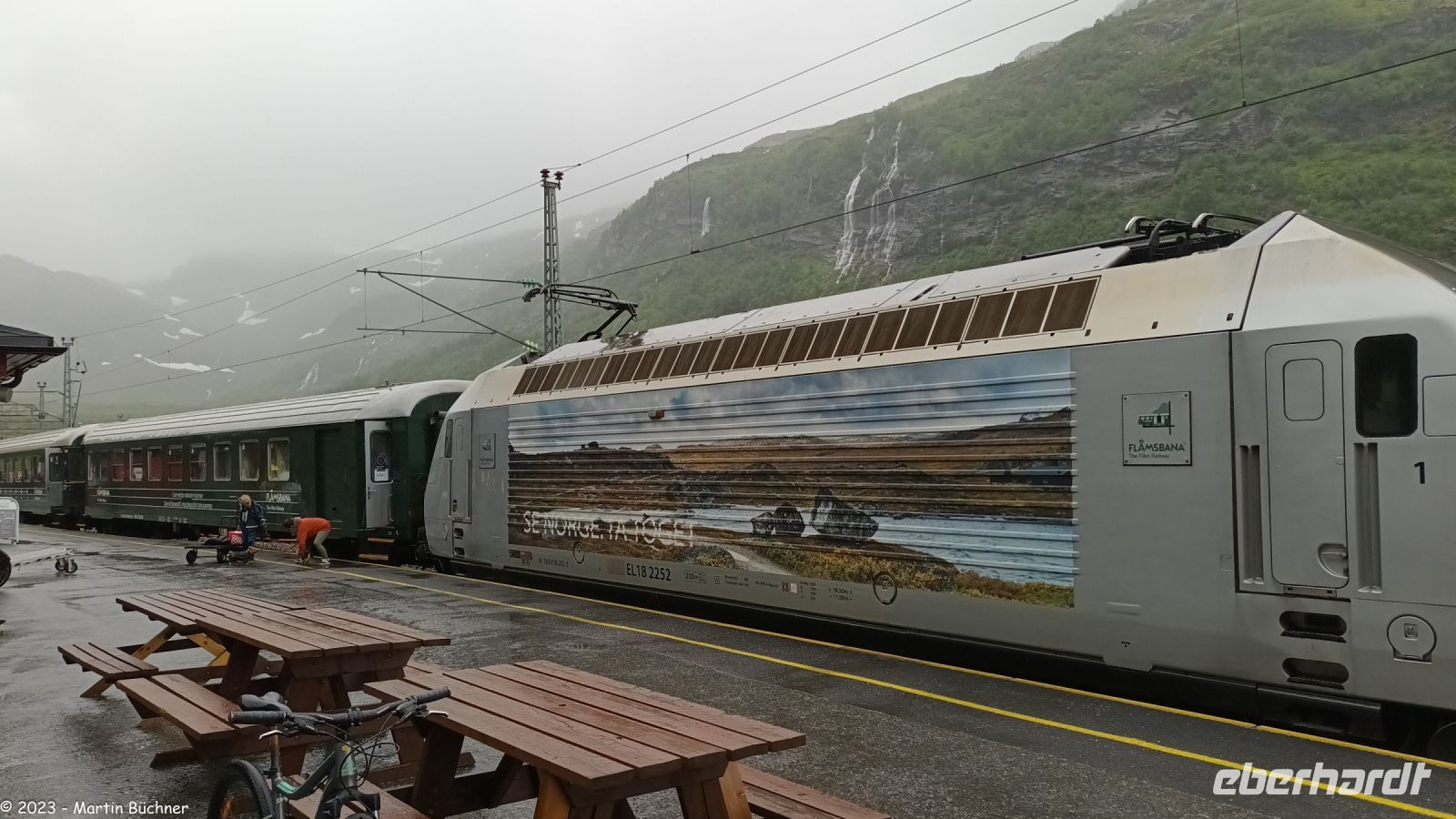 Flåmsbane - die steilste Eisenbahnstrecke der Welt - Bahnhof Myrdal