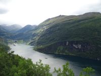 Blick auf Geiranger