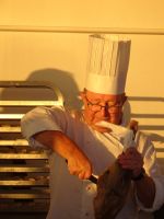 Der Chefkoch und die Lammkeule...