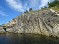 Tolle Landschaft in der Nähe des Saltsraumen