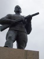 Russischer Soldat auf Befreiungsdenkmal für 1944