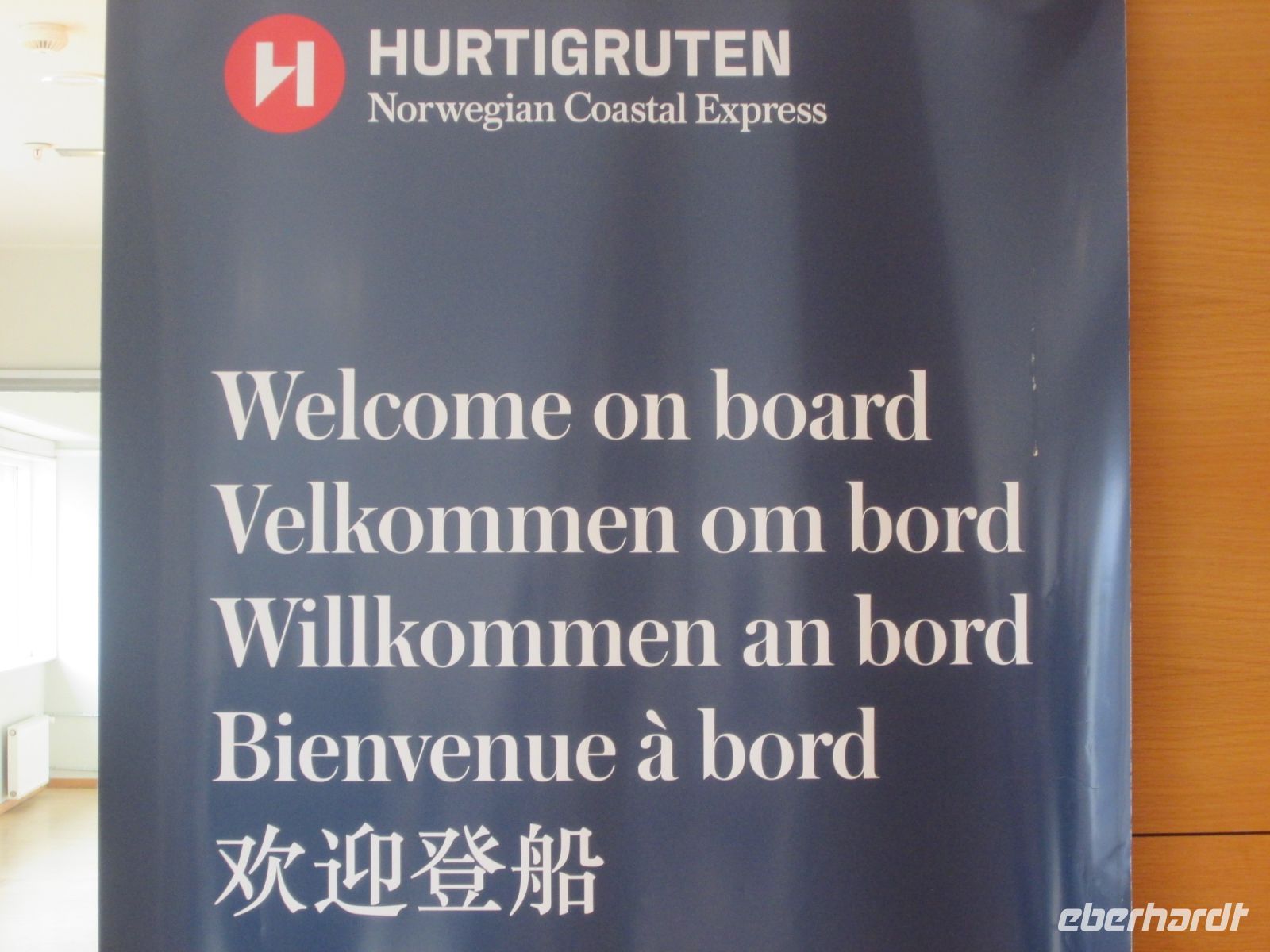 Begrüßung am Hurtigruten Terminal