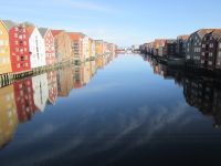 Trondheim: Speicherhäuser am Nidelven