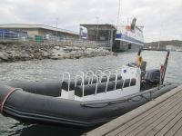 per Schlauchboot geht es in den Saltstraumen