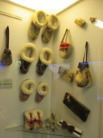 im Polarmuseum: Gebrauchsgegenstände aus Rentierfell