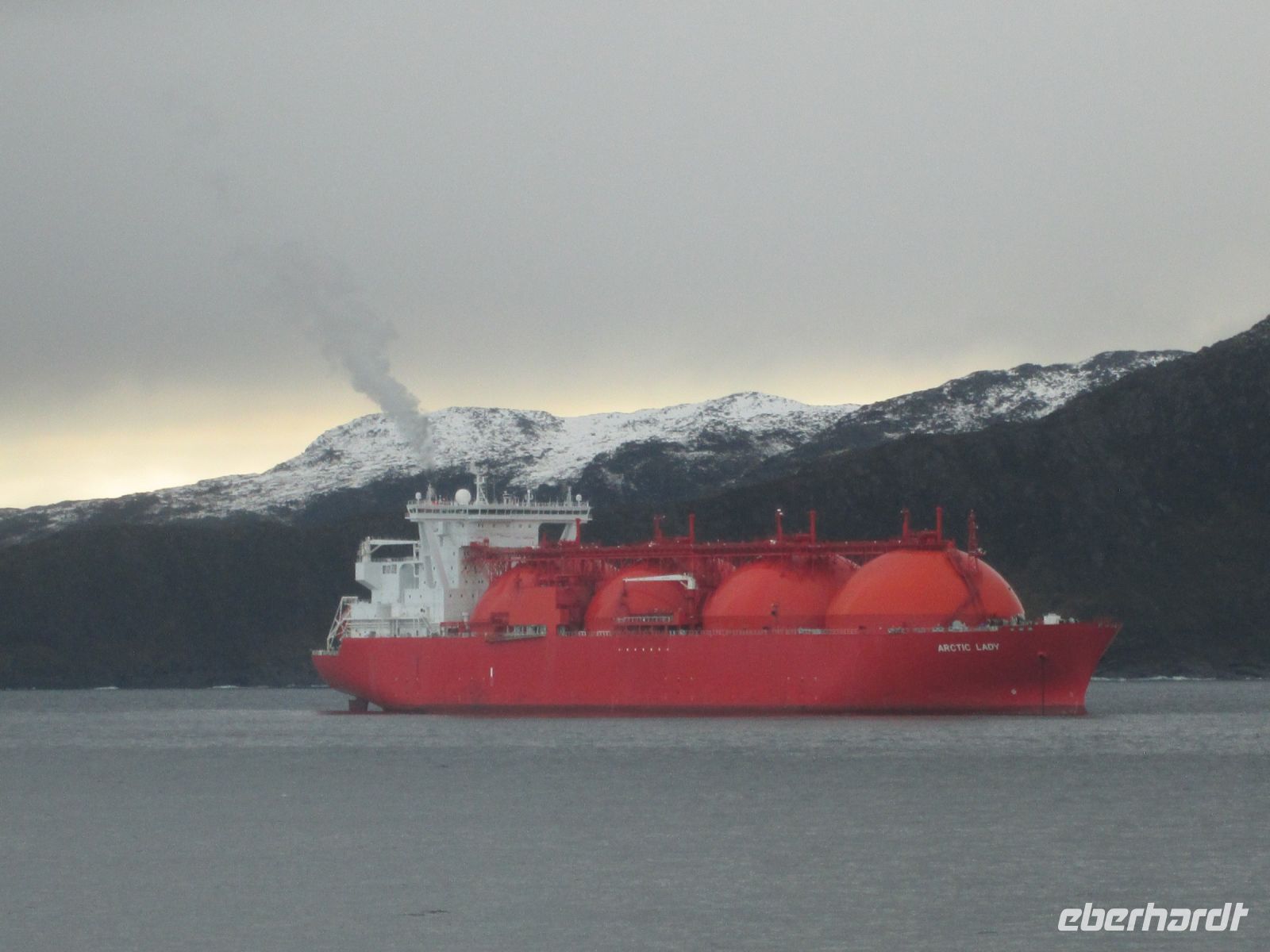 Flüssiggastanker bei Hammerfest