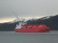 Flüssiggastanker bei Hammerfest