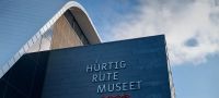 unübersehbar, das neue Gebäude des Hurtigrutenmuseums
