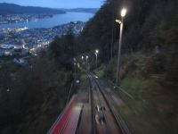 Fløyenbahn und Bergen -Ansicht