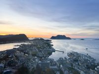 Blick auf Ålesund vom Aksla