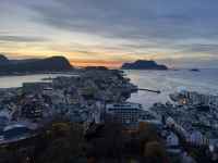 Blick auf Ålesund vom Aksla