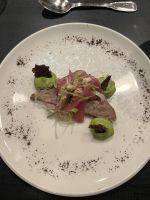 Abendessen an Bord der MS Nordlys