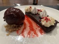 Abendessen an Bord der MS Nordlys