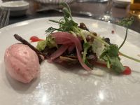 Abendessen an Bord der MS Nordlys