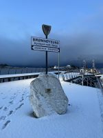Spaziergang in Brønnøysund - die Mitte Norwegens