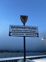 Spaziergang in Brønnøysund - die Mitte Norwegens