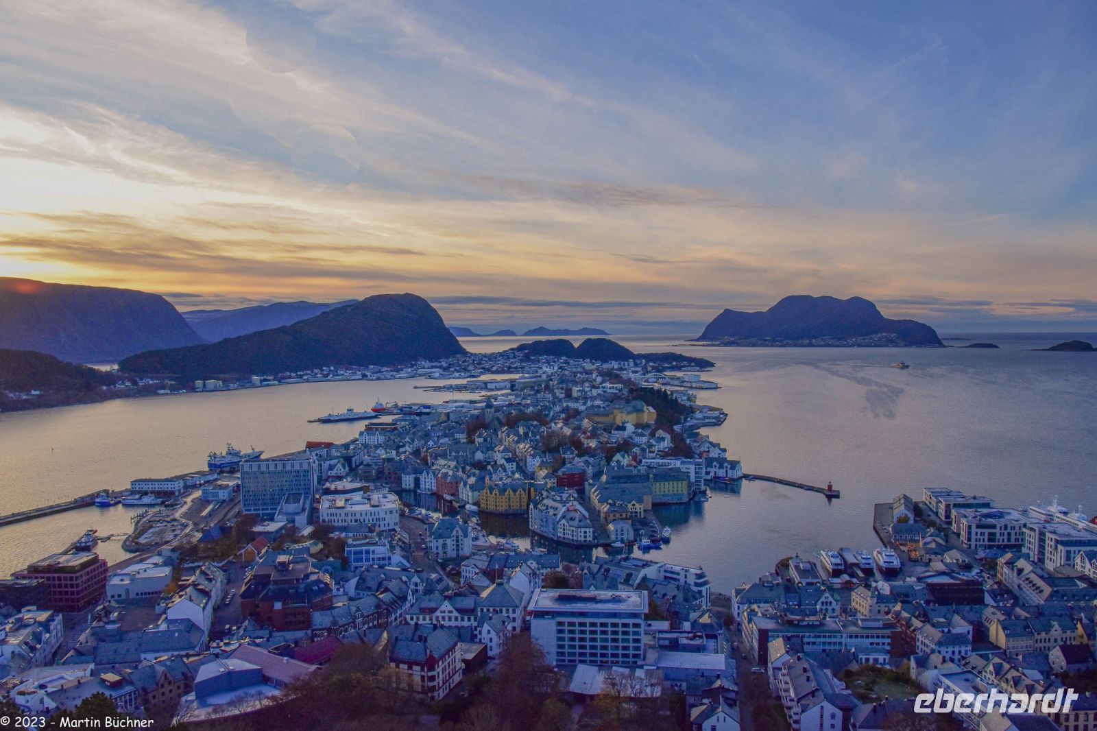 Ålesund - Blick vom Hausberg Aksla