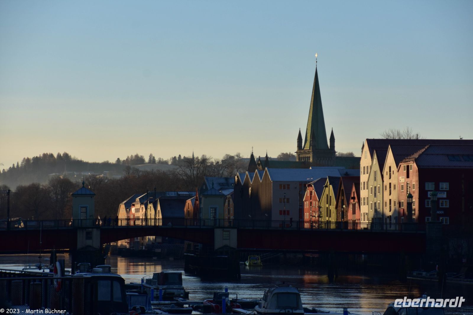 Trondheim - Blick zur Altstadt und dem Dom