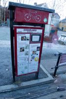 Trondheim - Sykkelheis - der Fahrradlift im Stadtteil Bakklandet