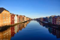 Trondheim - Historische Speicherhäuser am Nideleven