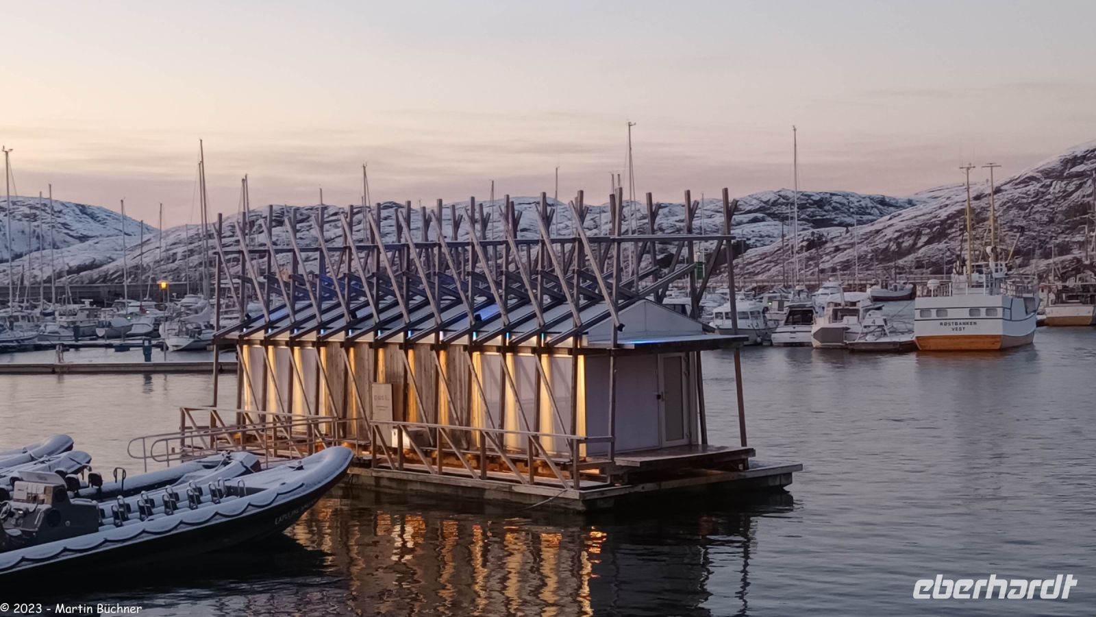 Bodø - Hauptstadt der Provinz Nordland - Europäische Kulturhauptstadt Europas im Jahr 2024 - Schwimmende Sauna